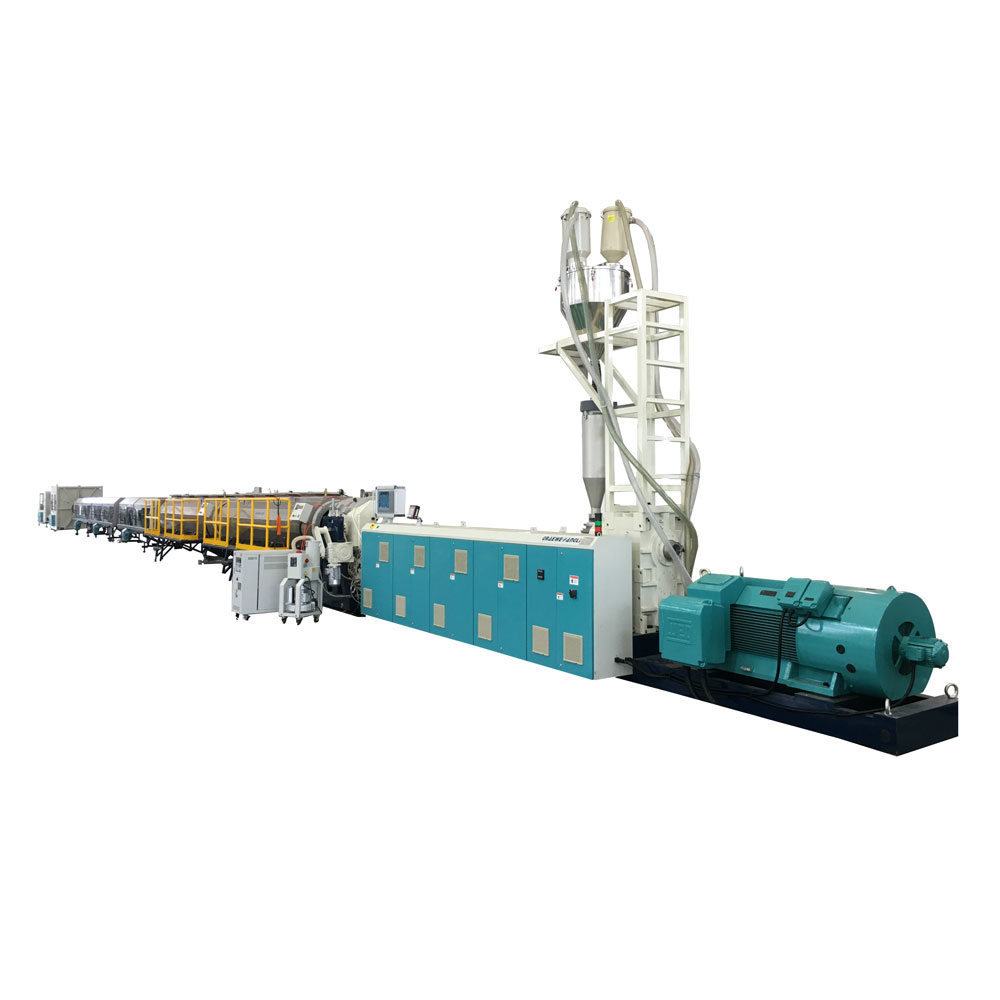 Ligne d'extrusion de tuyaux PE